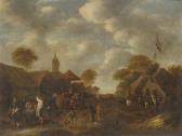 Molenaer Klaes Nicolaes 1630-1676,Fiesta en la aldea,Subastas Segre ES 2021-12-14