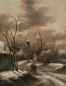 Molenaer Klaes Nicolaes 1630-1676,Winterlandschaft,1657,im Kinsky Auktionshaus AT 2023-11-28