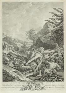 MOLES Pascal Pierre 1741-1797,"La pesca del cocodrilo" y "La caza del avestruz",Balclis 2012-05-16