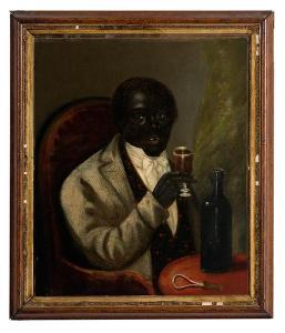 molineaux tom 1784-1818,A half length portrait of a seated black gentleman,Cowan's US 2009-06-06