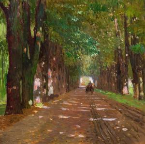 MOLL Carl 1861-1945,Allee in Schönbrunn,1909-1910,im Kinsky Auktionshaus AT 2023-11-27