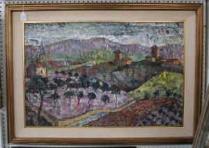 MOLLEJA AGUILAR Diego,Landscape with Orchards,Tooveys Auction GB 2009-10-06