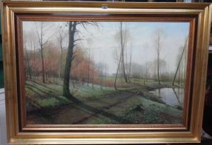 Moller Carl Henrik Koch,Woodland view in early spring,1919,Bellmans Fine Art Auctioneers 2018-03-06