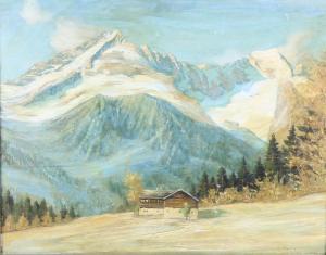 MOLLER Holger 1864-1938,Alpine scene,Denhams GB 2016-08-03