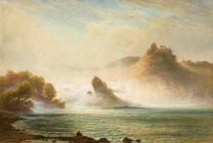 MOLLER J.H 1822-1884,European Waterfall Scene,1869,Rowley Fine Art Auctioneers GB 2019-02-16