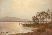 MOLLER J.H 1822-1884,From the bank of a lake in Zürich,1884,Bruun Rasmussen DK 2019-03-18