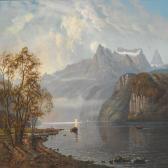 MOLLER J.H 1822-1884,View of the Vierwaldstättersee,Bruun Rasmussen DK 2016-09-20