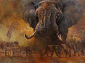 MOLLER Kobus 1949,Elephants,2003,Hindman US 2016-11-10