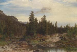 MOLLER Niels Bjornson 1827-1887,Landscape,1851,Palais Dorotheum AT 2013-09-17