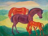 MOLLER Rudolf 1881-1967,Three horses,Kaupp DE 2014-06-28