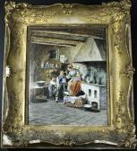 Mollica A,Interior scene of a figure of a lady and children,1885,Golding Young & Mawer GB 2017-11-01