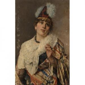 MOLLICA Achille 1832-1885,In costume,1888,Il Ponte Casa D'aste Srl IT 2020-06-30