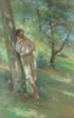 MOLLICA Achille 1832-1885,Jeune berger sous les arbres,Rossini FR 2010-12-08