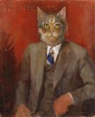 MOLLISON Kay 1896,Gentleman Cat Portrait,Skinner US 2009-09-11