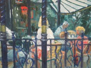 MOLLOY CLARKE Sylvia 1914-2008,Figures on a Terrace,Cheffins GB 2022-05-12