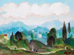 MOLNAR C. Pal 1894-1981,Italian Landscape,Kieselbach HU 2017-05-26