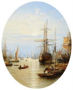 MOLTINO Francis 1818-1874,Ships docking on the Thames Monogrammed,,Tennant's GB 2021-09-18