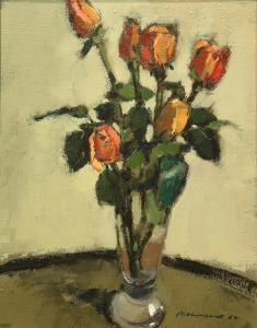 MOLYNEUX Edward 1891-1974,Still Life with Roses,1954,Clars Auction Gallery US 2019-11-16