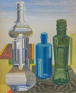 MOLZAHN Johannes 1892-1965,"Bottles" (Stillleben mit Flaschen),1940,Van Ham DE 2023-11-29