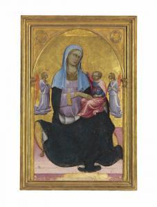 MONACO Lorenzo 1370-1425,The Madonna of Humility with adoring angels,Christie's GB 2014-01-29