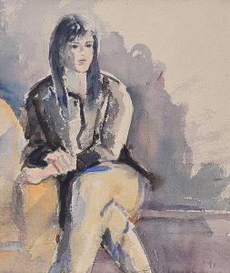 MONAGHAN Samuel R 1900-1900,SEATED GIRL,Ross's Auctioneers and values IE 2020-05-07