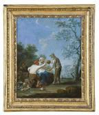 MONALDI Paolo 1720-1799,PAESAGGIO CON PASTO DI CONTADINI,Babuino IT 2011-06-21