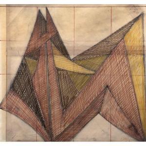MONASTERIO Luis Ortiz 1906-1990,Estudio geométrico para escultura "Elevación p,1967,Morton Subastas 2024-01-25