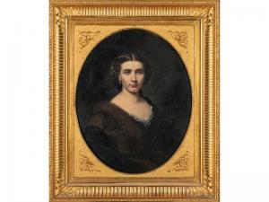 MONCERET Jean Pierre 1813-1888,Portrait de Sabine Lignon,1810,Hôtel des ventes d'Avignon 2019-06-22