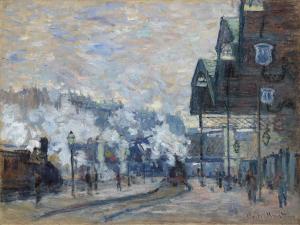 MONET Claude 1840-1926,La Gare Saint-Lazare, vue extérieure,1877,Christie's GB 2018-06-20