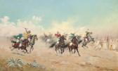 MONGE Jules 1855-1934,A Cavalry Charge,1905,Christie's GB 2008-10-22