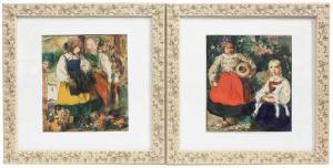 MONGRELL MUÑOZ Bartolome 1890-1938,PAIR OF SKETCHES OF YOUNG COUNTRY GIRLS,Subarna ES 2019-12-19