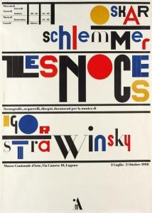 MONGUZZI Bruno 1941,OSKAR SCHLEMMER / LES NOCES / IGOR STRAVINSKY,1988,Swann Galleries US 2020-06-18