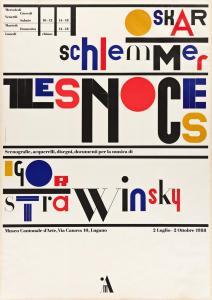 MONGUZZI Bruno 1941,OSKAR SCHLEMMER / LES NOCES / IGOR STRAVINSKY,1988,Swann Galleries US 2021-05-13