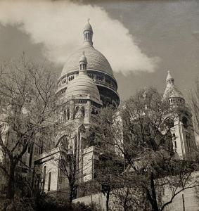 MONIER Albert 1915-1998,La basilique du Sacré-Cœur, Montmartre, Paris,1950,Yann Le Mouel 2022-12-14