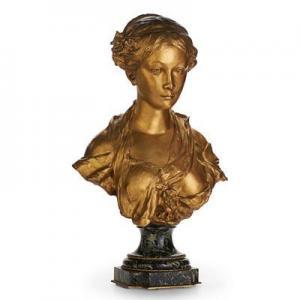 MONIER Julien 1800-1900,Untitled (female bust),Rago Arts and Auction Center US 2017-10-21