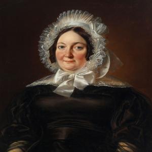 MONIES David 1812-1894,A portrait of a woman,1838,Bruun Rasmussen DK 2016-08-22