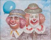 MONINET William 1937-1999,Two Clowns,Gormleys Art Auctions GB 2014-12-16