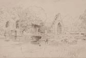 MONK William 1863-1937,Folder of watercolours and pencil sketches,Burstow and Hewett GB 2009-01-28