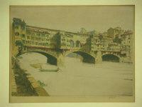 MONK William 1863-1937,Ponte Vecchio,Peter Francis GB 2012-01-31