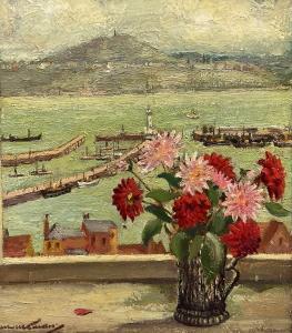 Monkman Percy,Scarborough Harbour from a Window in the Old Town,David Duggleby Limited 2023-03-17