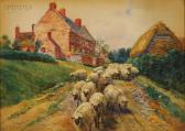 MONKS John Austin Sands 1850-1917,Driving the Sheep Home,Skinner US 2009-03-06