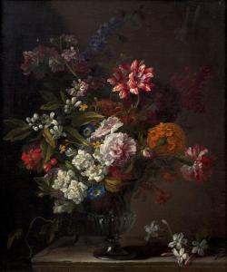 MONNOYER Jean Baptiste 1636-1699,Bouquet de fleurs sur un e,Artcurial | Briest - Poulain - F. Tajan 2024-03-20