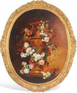 Monnoyer 1800,Nature morte à l'urne et au bouquet de fleurs,Millon & Associés FR 2016-03-13