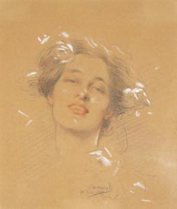 MONOD Lucien 1800-1900,A Young Woman,Trinity Fine Arts, LLC US 2009-10-17