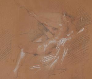 MONOD Lucien 1800-1900,Nude study,1908,Dreweatts GB 2021-03-18