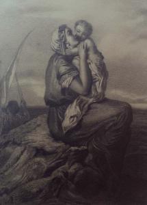 MONOGRAMME: A.W 1600-1600,Mère napolitaine et son bambin,Galartis CH 2012-09-23