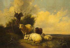 MONOGRAMMIST WM,Resting Sheep,Palais Dorotheum AT 2012-11-24
