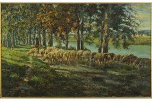 MONSAGRATI Alessandro 1884-1966,Shepherd and Sheep,Susanin's US 2020-09-23