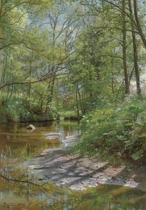 MONSTED Peder Mork 1859-1941,A River Landscape,1897,Christie's GB 2005-10-26