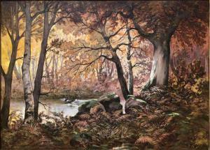 MONTAGNEY Gaétan,Forêt en automne,20th century,Sadde FR 2019-12-12